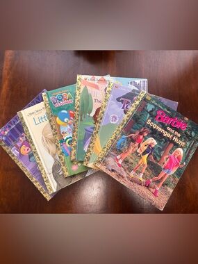 Barbie & Kids Classic Little Golden Books Set - Colorful Covers